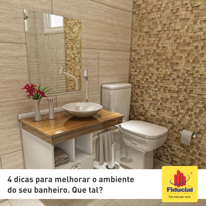 4 dicas para melhorar o ambiente do seu banheiro.