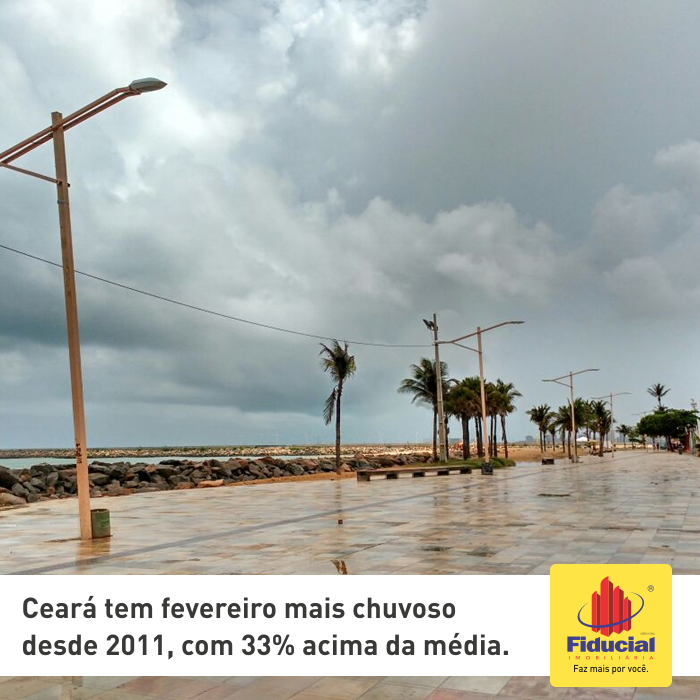Cear&aacute; tem fevereiro mais chuvoso desde 2011, com 33% acima da m&eacute;dia