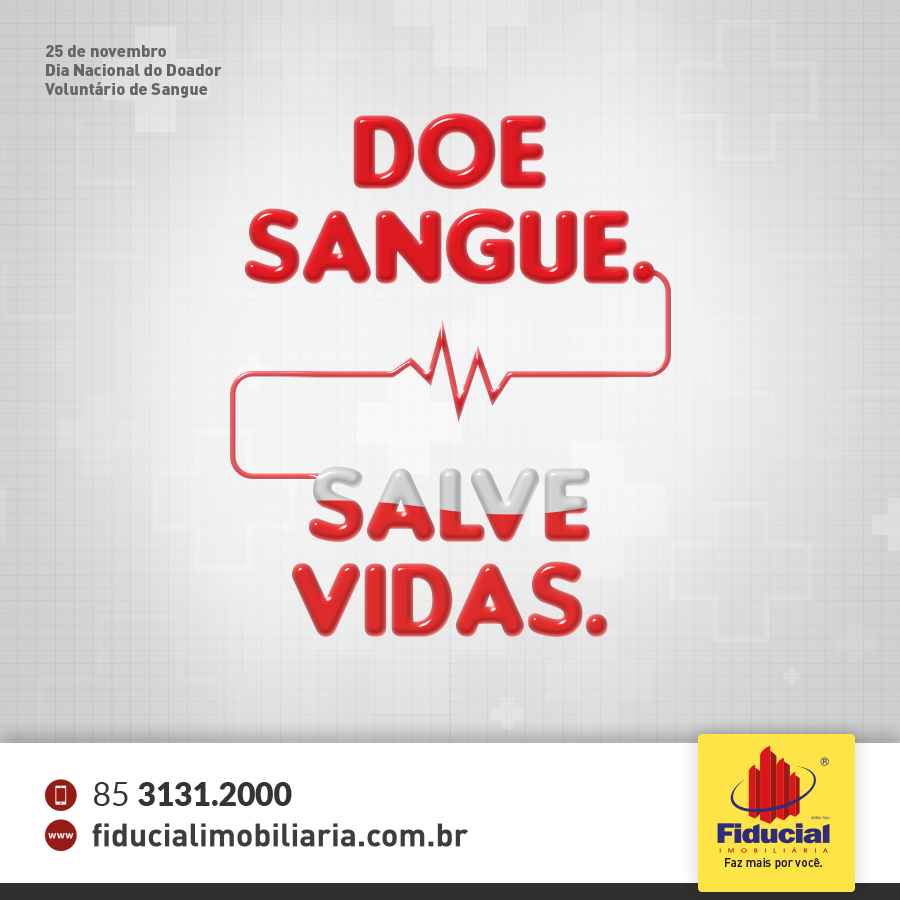 Hoje é Dia do Doador Voluntário de Sangue