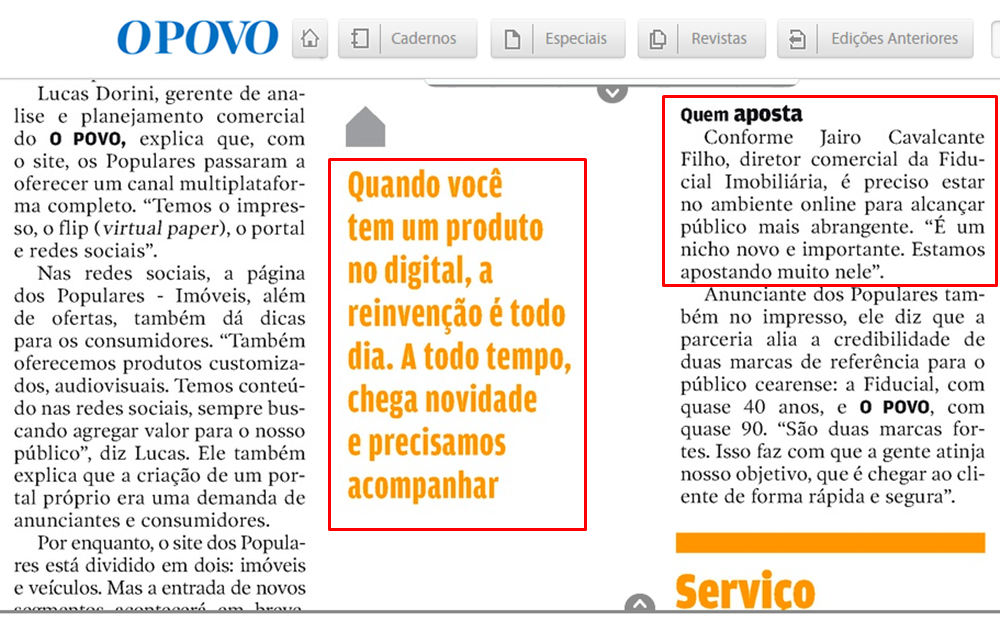 Fiducial Na M&iacute;dia