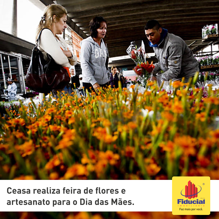 Ceasa realiza feira de flores e artesanato para o Dia das M&atilde;es