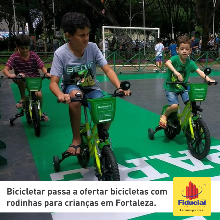 Bicicletar passa a ofertar bicicletas com rodinhas para crian&ccedil;as em Fortaleza