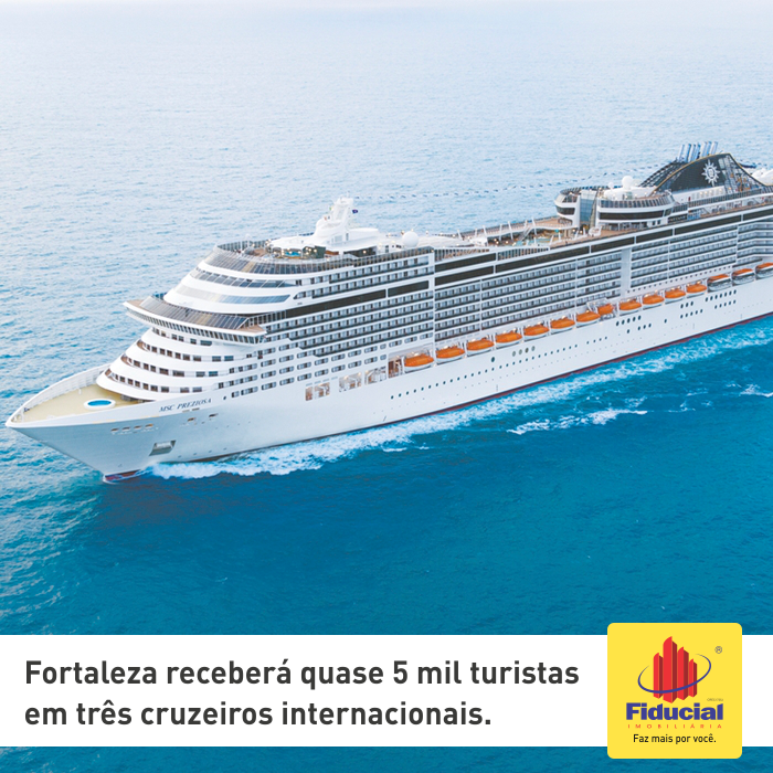 Fortaleza receber&aacute; quase 5 mil turistas em tr&ecirc;s cruzeiros internacionais