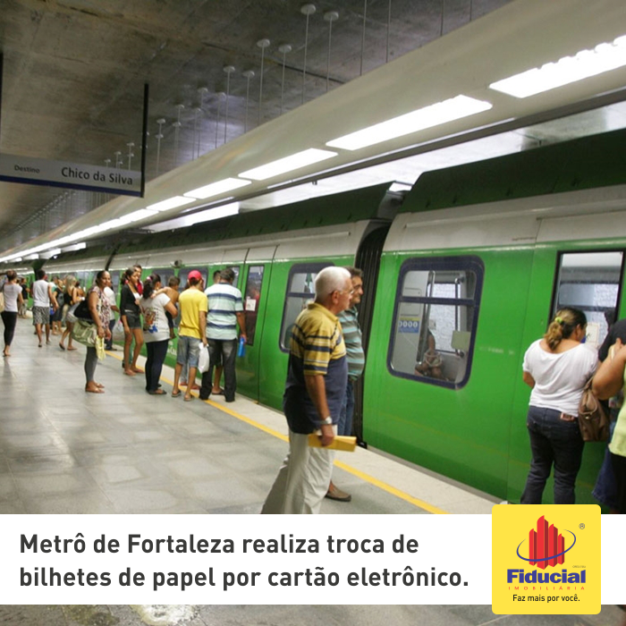 Metr&ocirc; de Fortaleza realiza troca de bilhetes de papel por cart&atilde;o eletr&ocirc;nico