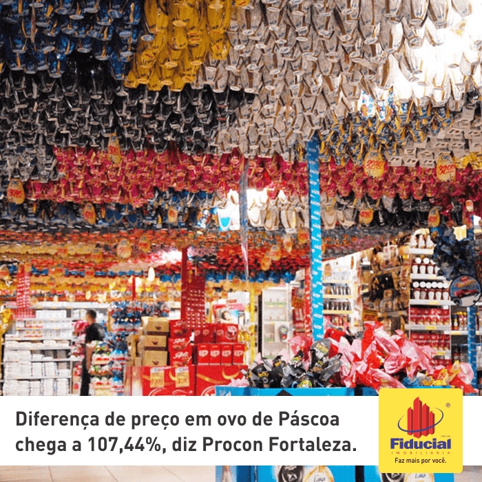 Diferen&ccedil;a de pre&ccedil;o em ovo de P&aacute;scoa chega a 107,44%, diz Procon Fortaleza